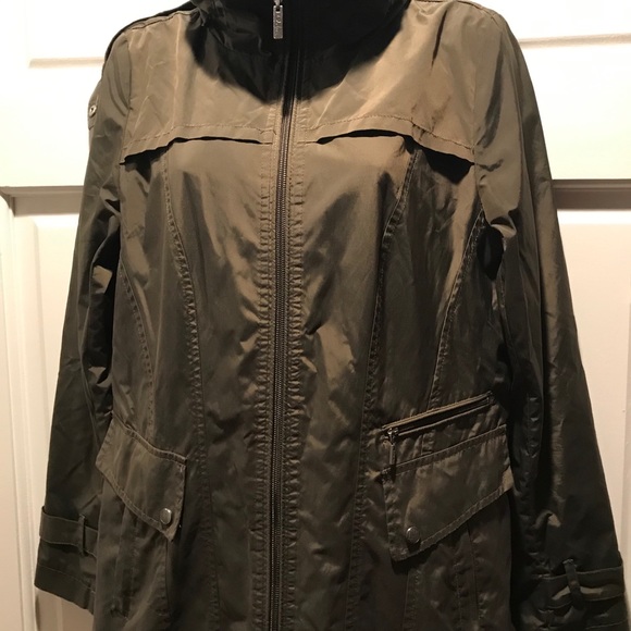 Cole Haan hooded raincoat - Picture 2 of 7